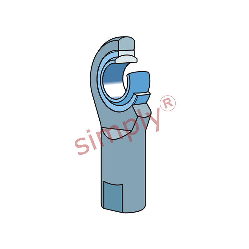 SKF SIL8E Left Hand Steel / Steel Plain Female Rod End M8 Thread
