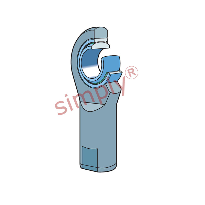 SKF SIL50TXE2LS Left Hand Steel / PTFE Fabric Lined Plain Female Rod End M52x3 Thread