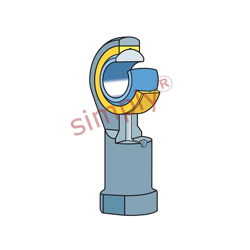 SKF SIKAC14M Right Hand Steel / Bronze Lined Plain Female Rod End M14 Thread