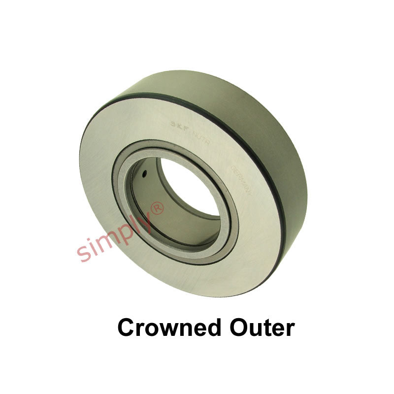 Major Brand NUTR45100A Support Roller With Axial Guidance Crowned Outer 45x100x32mm