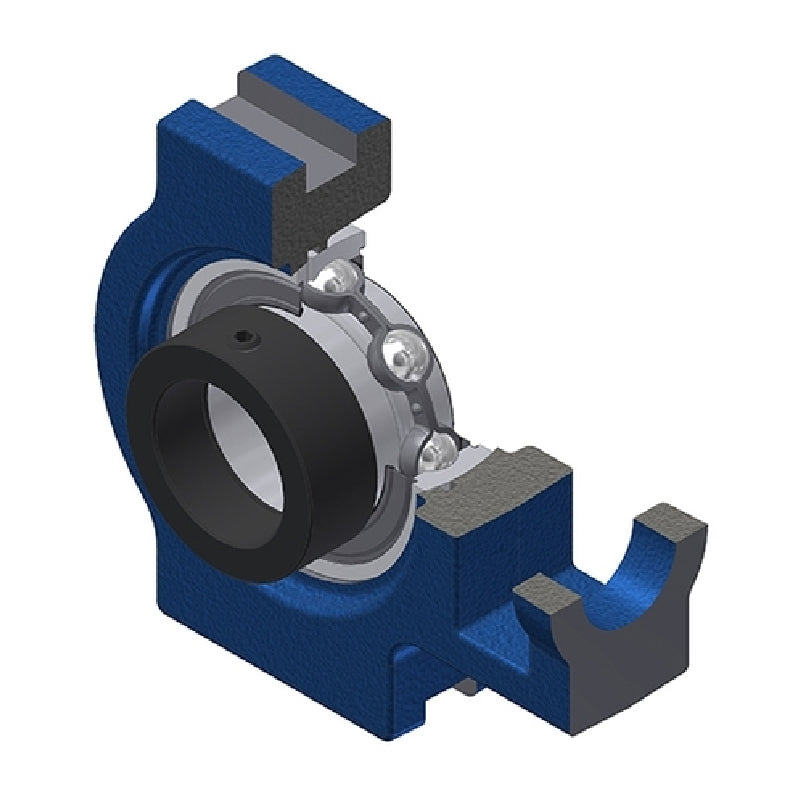SNR EST207 Metric Cast Iron Take Up Unit with Eccentric Collar Insert 35mm Bore - Allow 2-3 Days