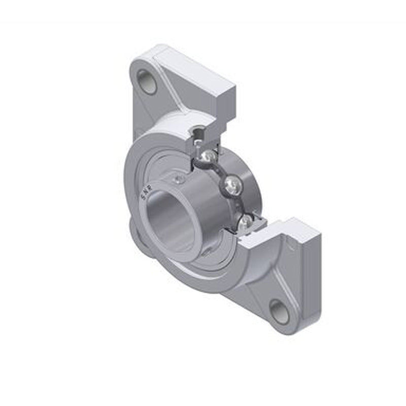 SNR MUCFPL206-18 Imperial Thermoplastic Four Bolt Square Flanged Bracket Housing Unit with 1-1/8 inch Bore Insert - Allow 2-3 Days