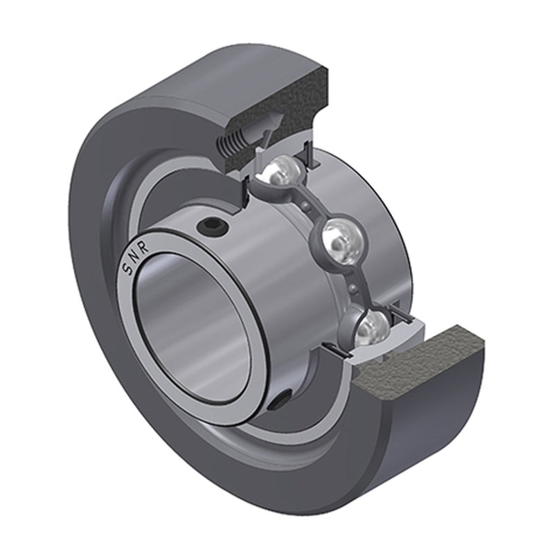 SNR UCC208 Metric Cast Iron Cartridge Unit with 40mm Bore Insert 30mm Outside Dia - Allow 2-3 Days