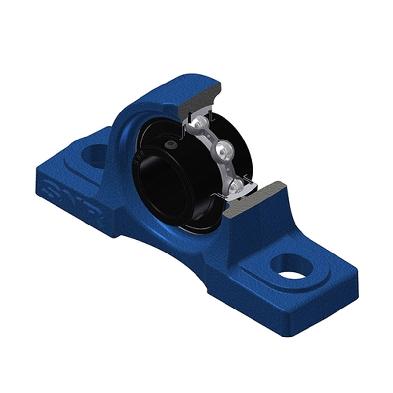 SNR UCP205-16T20 Imperial Cast Iron Two Bolt Pillow / Plummer Block Housing with 1 inch Bore Insert Wide Temperature Version - Allow 2-3 Days