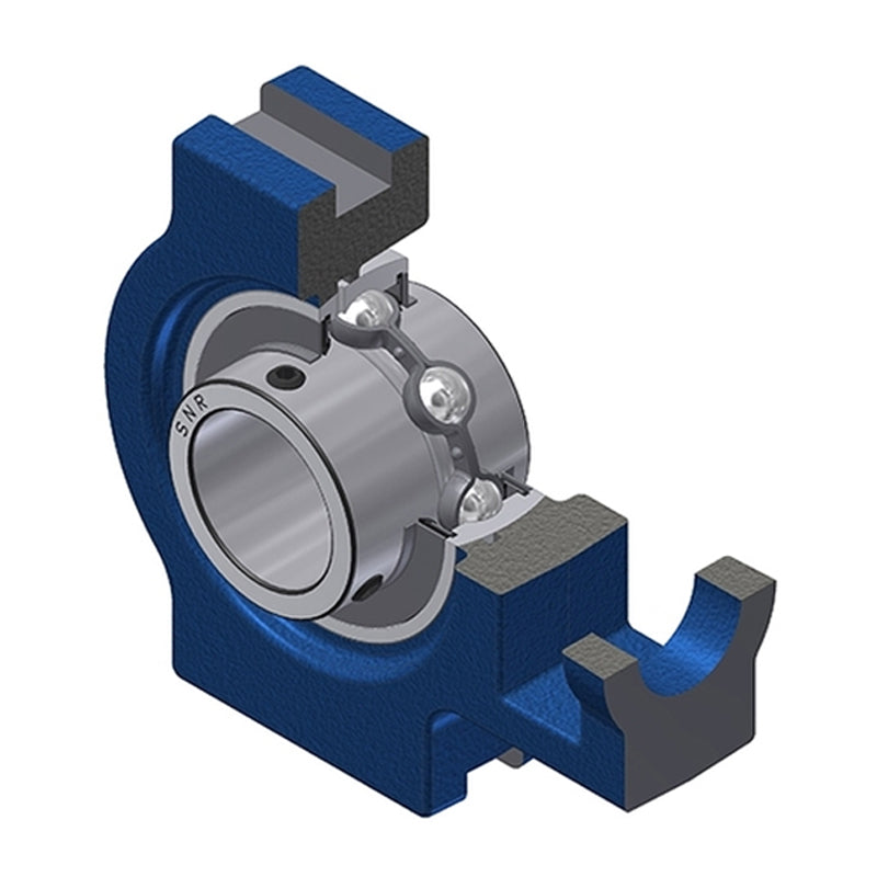 SNR UCT212N Metric Cast Iron Take Up Unit with 60mm Bore Bearing Unit - Allow 2-3 Days
