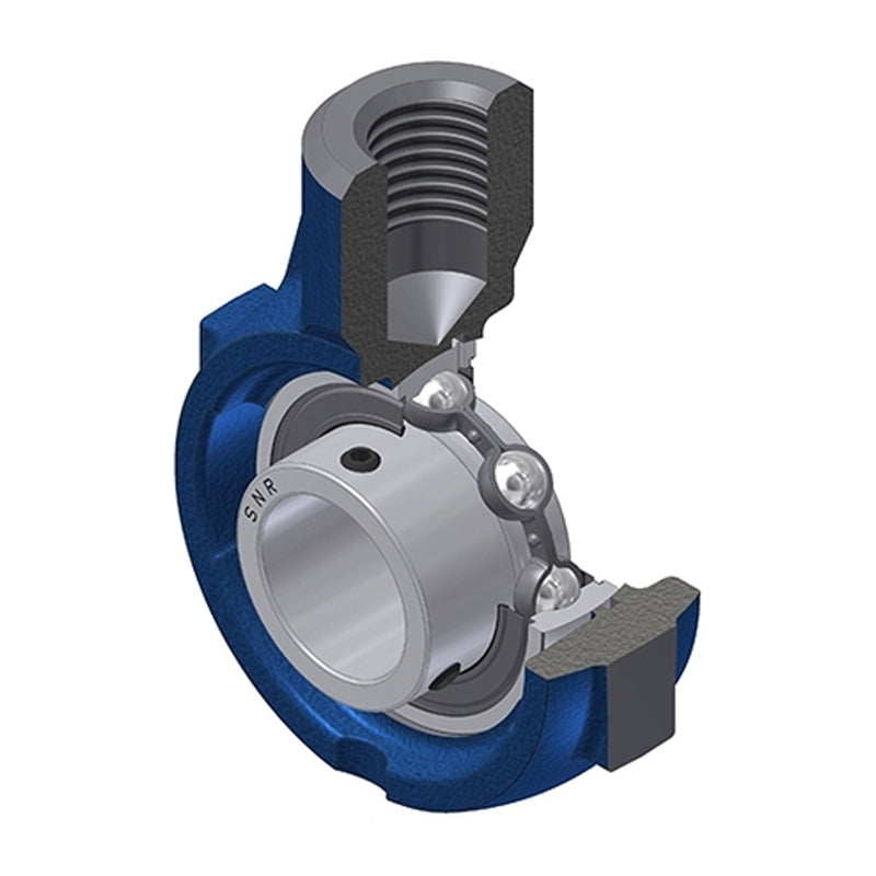 SNR USEHE209 Metric Cast Iron Hanger Bearing Unit with 45mm Bore Insert - Allow 2-3 Days