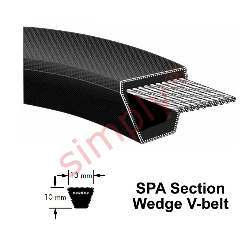 SPA975 Major Brand SPA-Section V-Belt