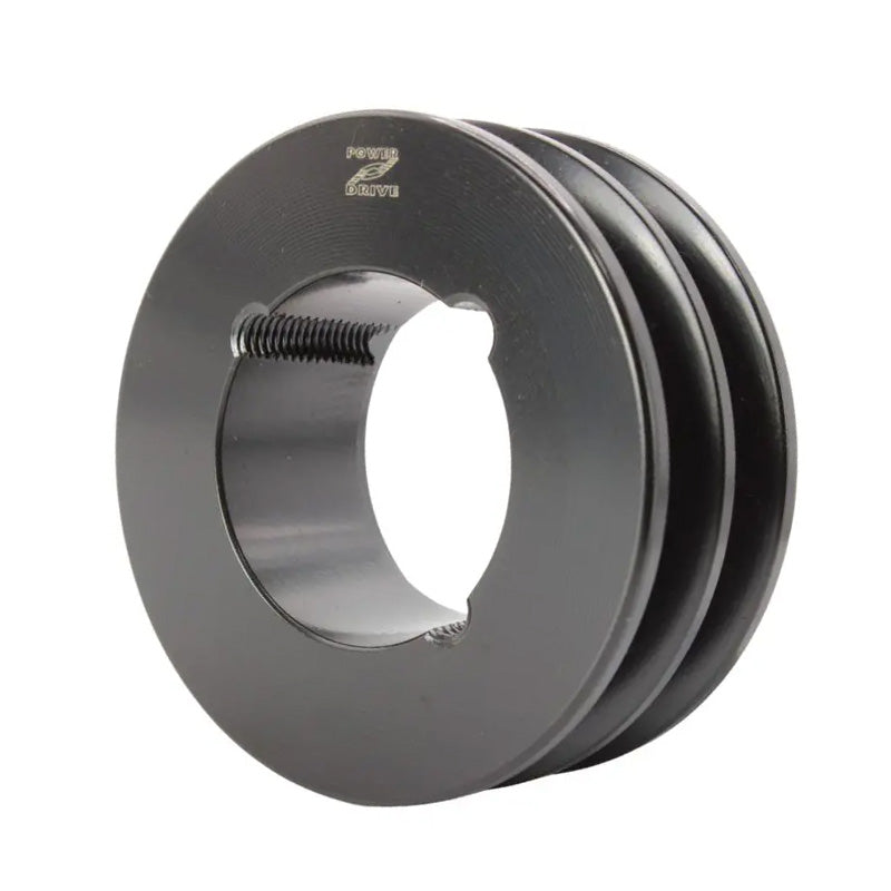 80X2SPZ 80mm Pitch Diameter SPZ Section Tapered Locking Bush Type Pulley with 2 Grooves (Bush not Incl.)