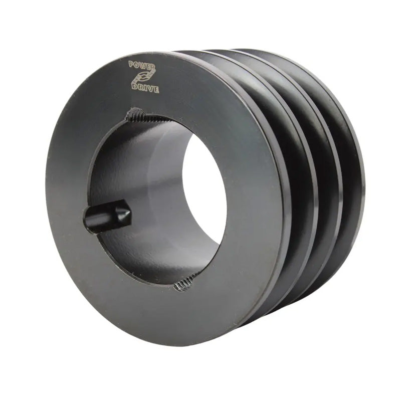 112X3SPZ 112mm Pitch Diameter SPZ Section Tapered Locking Bush Type Pulley with 3 Grooves (Bush not Incl.)