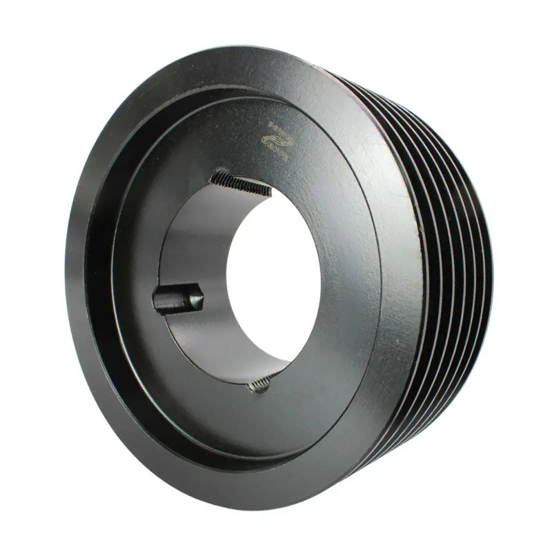 125X6SPZ 125mm Pitch Diameter SPZ Section Tapered Locking Bush Type Pulley with 6 Grooves (Bush not Incl.)