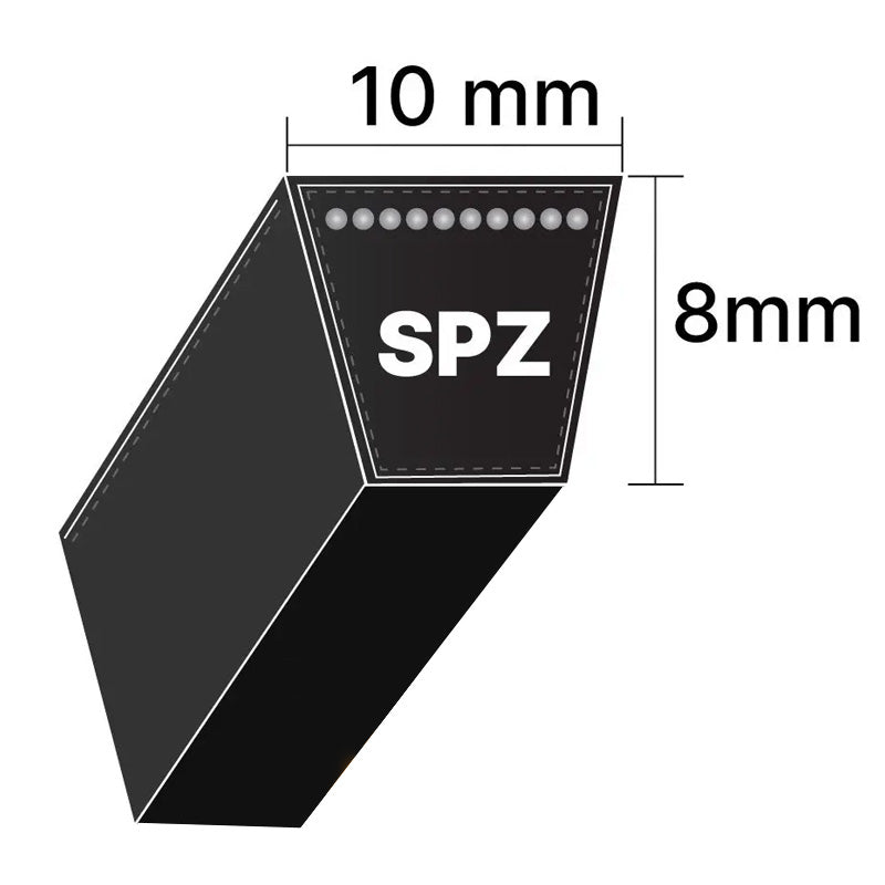 SPZ887 Gates Delta Narrow SPZ-Section V-Belt (Uniset Match)