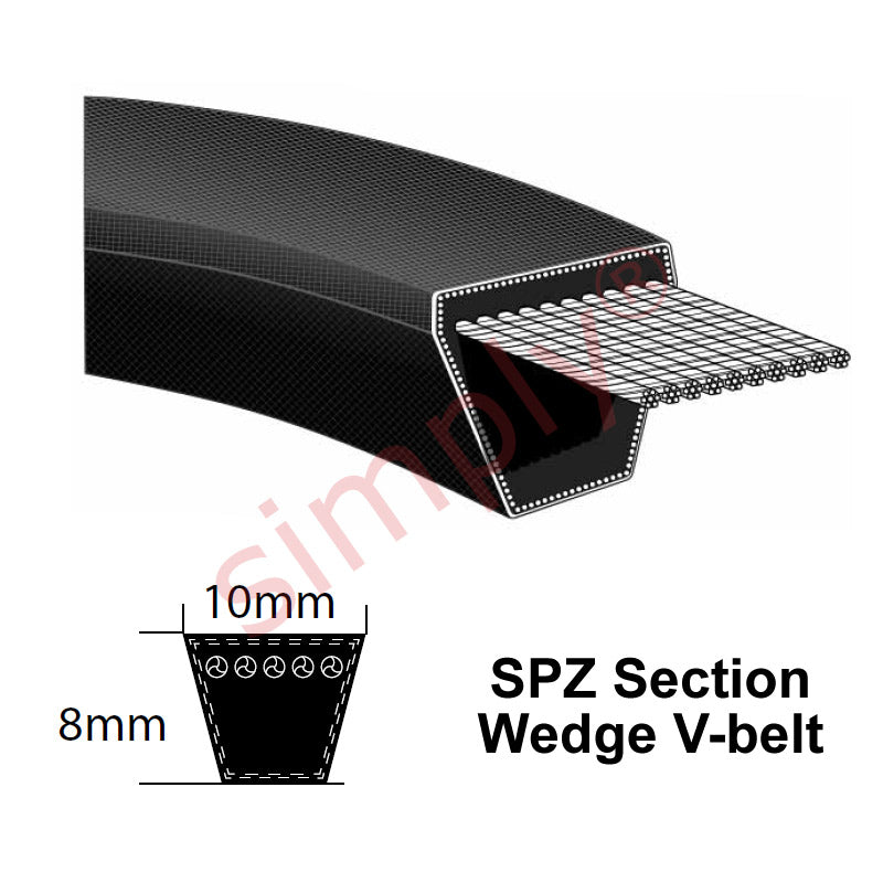 SPZ1612 Premier Quality SPZ-Section V-Belt