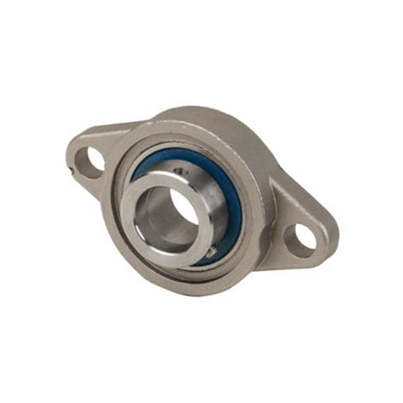 SSUFL006 Corrosion Resistant 2 Bolt Oval Bearing with Stainless Lock Collar 30mm Insert