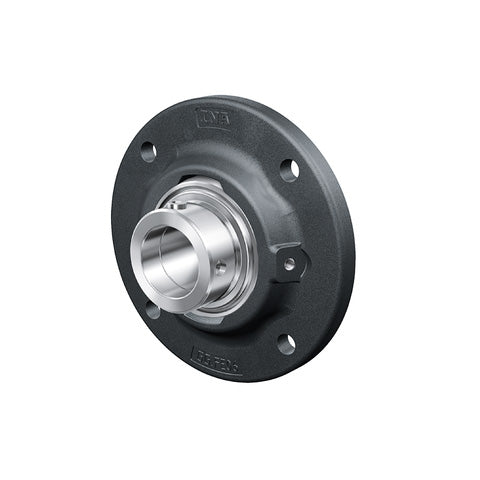 INA TFE60XL Four Bolt Cast Iron Round Housing with Eccentric Collar Insert 60mm Bore