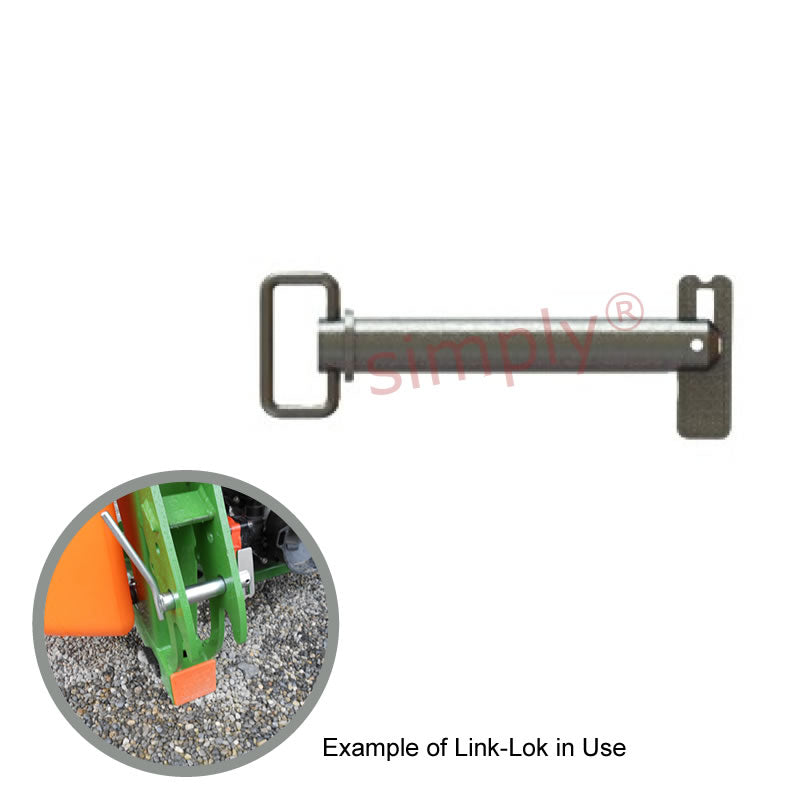 SLPT2513401 LinkLok Drawbar/Tow Pin for use with Agricultural Machinery/Trailers 25x134mm