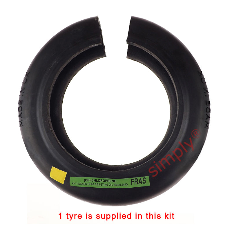 Major Brand F80F/F80F Inner Facing Taper Bores Type Tyre Drive Coupling Assembly with Fire Resistant Antistatic (F.R.A.S) Tyre