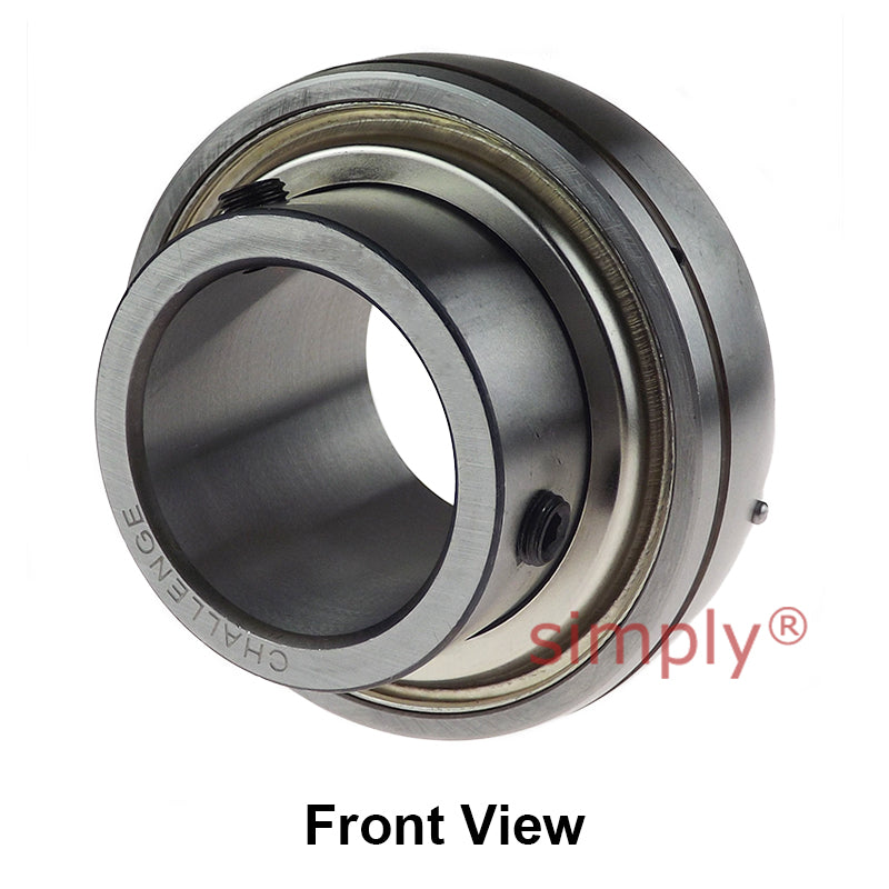 Challenge / FK UC207-20 Imperial Insert with Grub Screws with 1-1/4 inch Bore 72mm Outside Dia and Triple Lip Seal Ideal for Agricultural and Outdoor Use