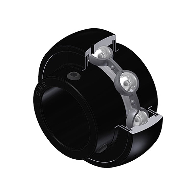 SNR UC211-35G2T20 Imperial Full Width Spherical Outer High Temp Bearing Insert 2-3/16 inch Bore 100mm Outside Diameter with Grub Screws - Allow 2-3 Days