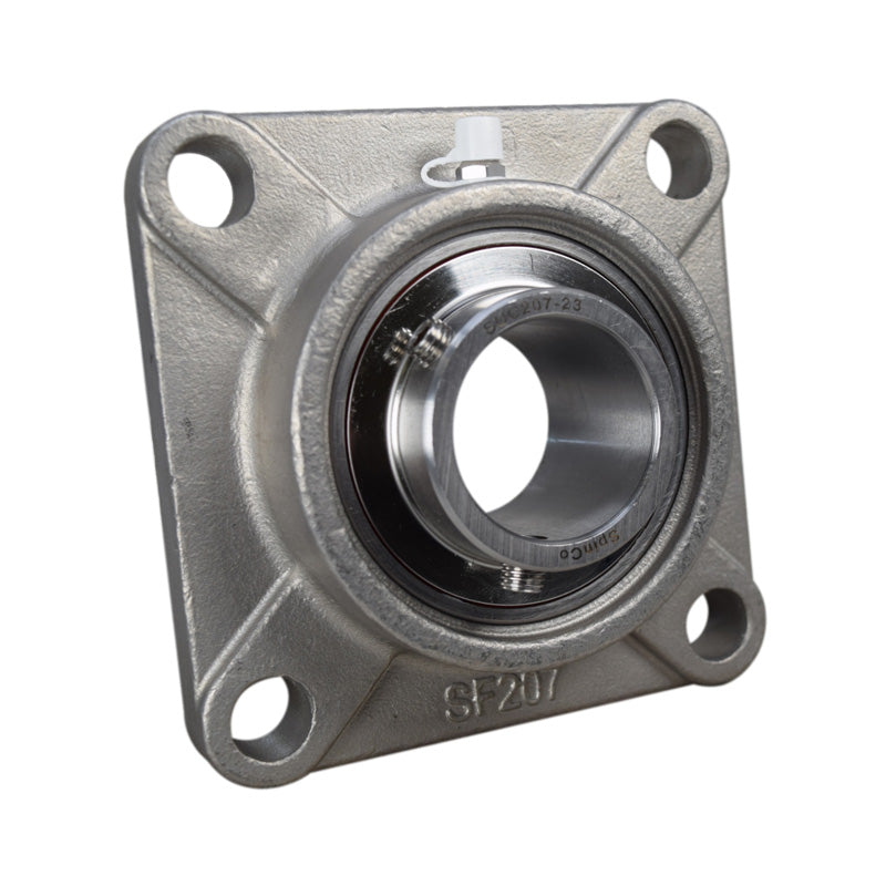 SSUCF210-31 Imperial Four Bolt Square Stainless Steel Flange Housing with 1-15/16 inch Bore Stainless Insert