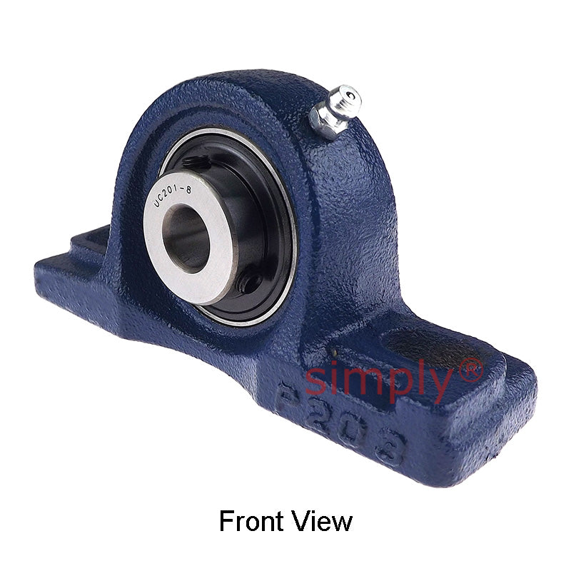 UCP201-8 Imperial Cast Iron Two Bolt Pillow / Plummer Block Housing with 1/2 inch Bore Insert 
