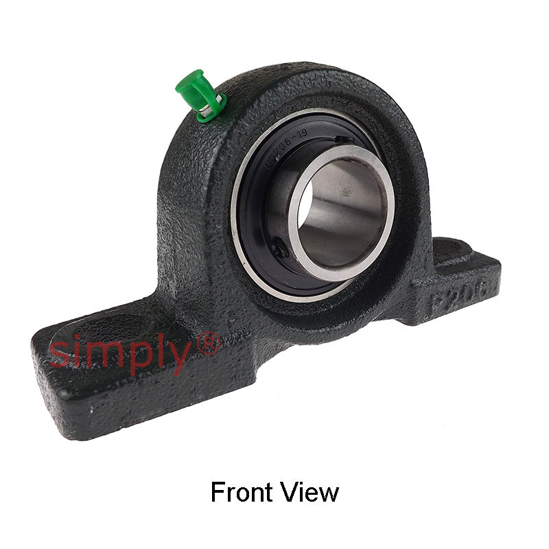 UCP206-19 Imperial Cast Iron Two Bolt Pillow / Plummer Block Housing with 1-3/16 inch Bore Insert 