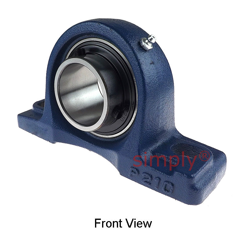 UCP210 Metric Cast Iron Two Bolt Pillow / Plummer Block Housing with 50mm Bore Insert 