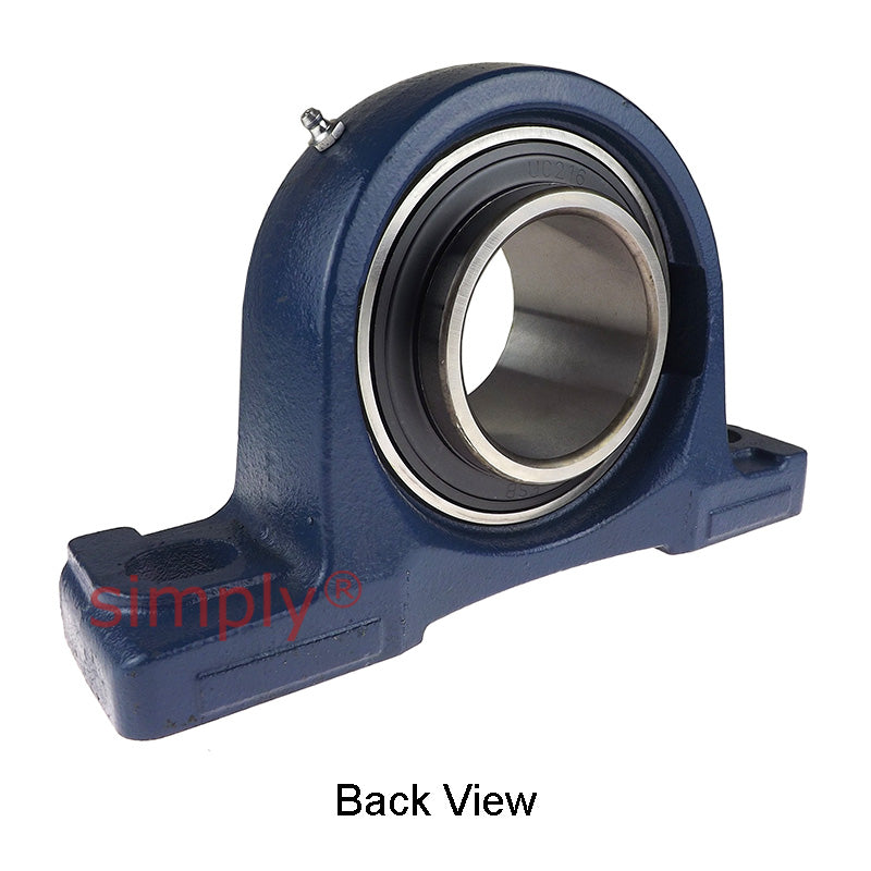 UCP216 Metric Cast Iron Two Bolt Pillow / Plummer Block Housing with 80mm Bore Insert 