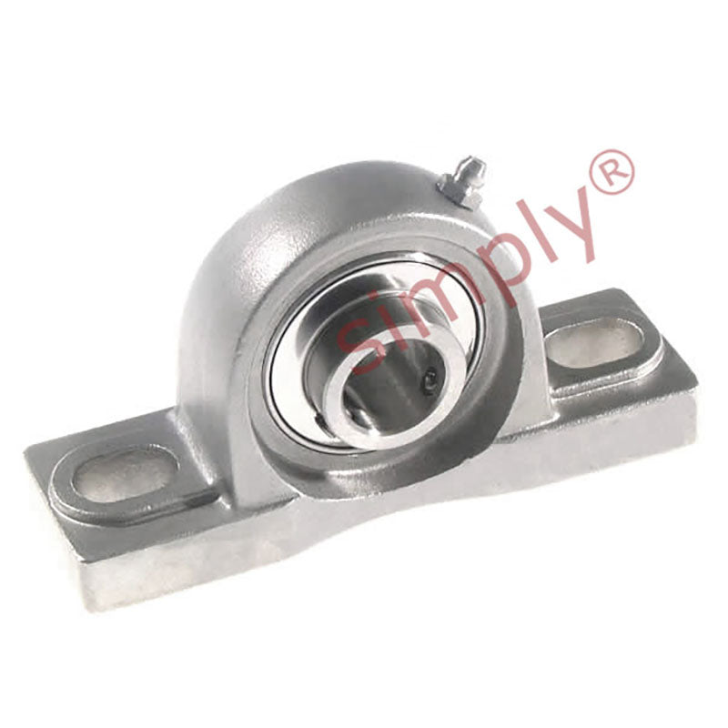 SSUCP205-16 Imperial Stainless Steel Two Bolt Pillow / Plummer Block Housing with 1 inch Bore Stainless Insert 