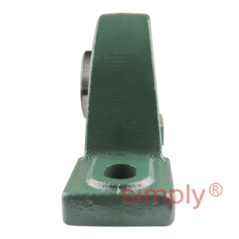 UCP307 Metric Two Bolt Cast Iron Plummer / Pillow Housing with 35mm Bore Insert