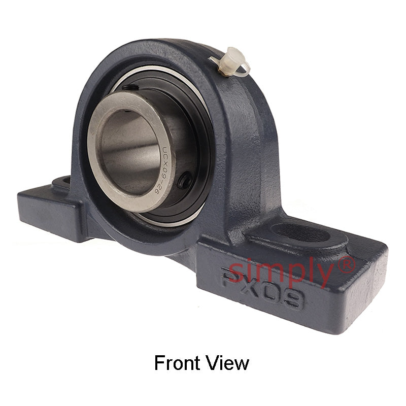 UCPX09-26 Imperial Two Bolt Cast Iron Pillow / Plummer Block Housing with 1-5/8 inch Bore Insert