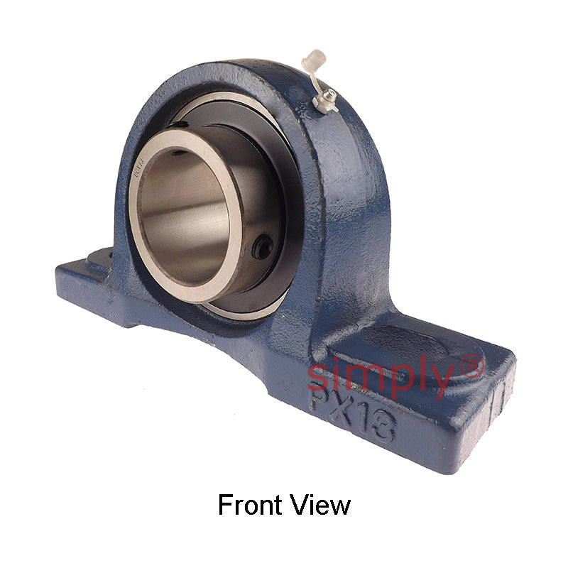 UCPX13 Metric Two Bolt Cast Iron Pillow / Plummer Block Housing with 65mm Bore Insert