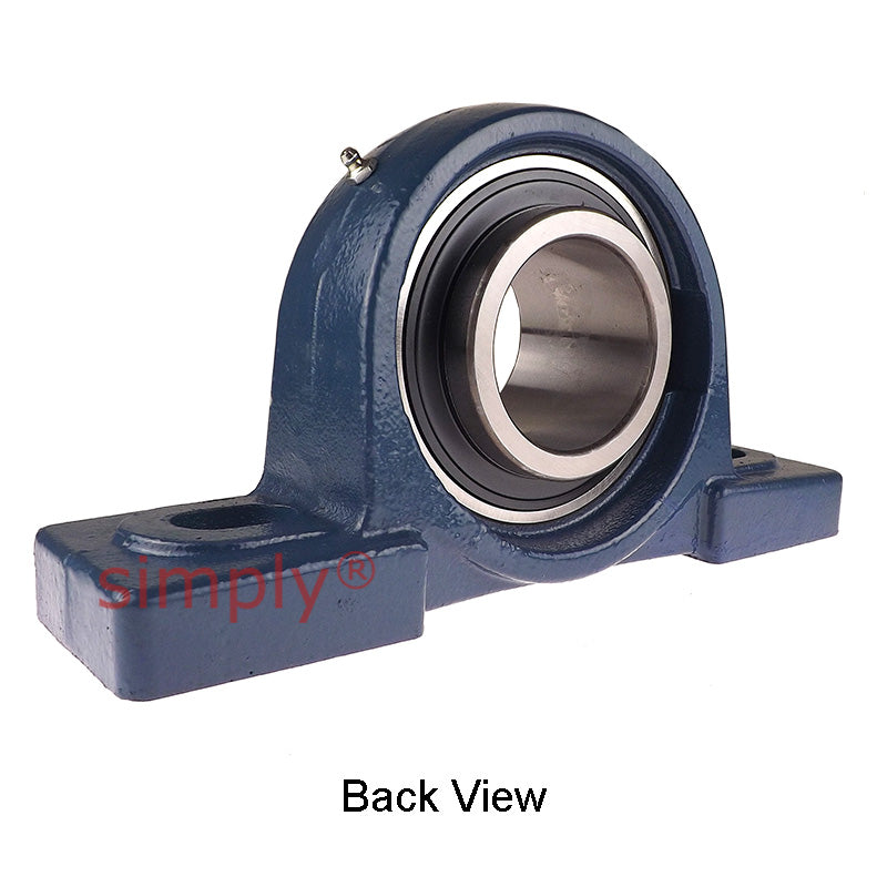 UCPX15 Metric Two Bolt Cast Iron Pillow / Plummer Block Housing with 75mm Bore Insert