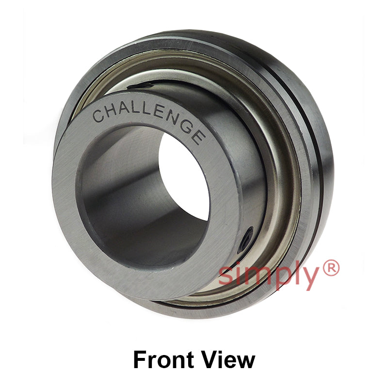 Challenge UCX06-20 Imperial Insert with Grub Screws with 1-1/4 inch Bore 72mm Outside Dia and Triple Lip Seal Ideal for Agricultural and Outdoor Use