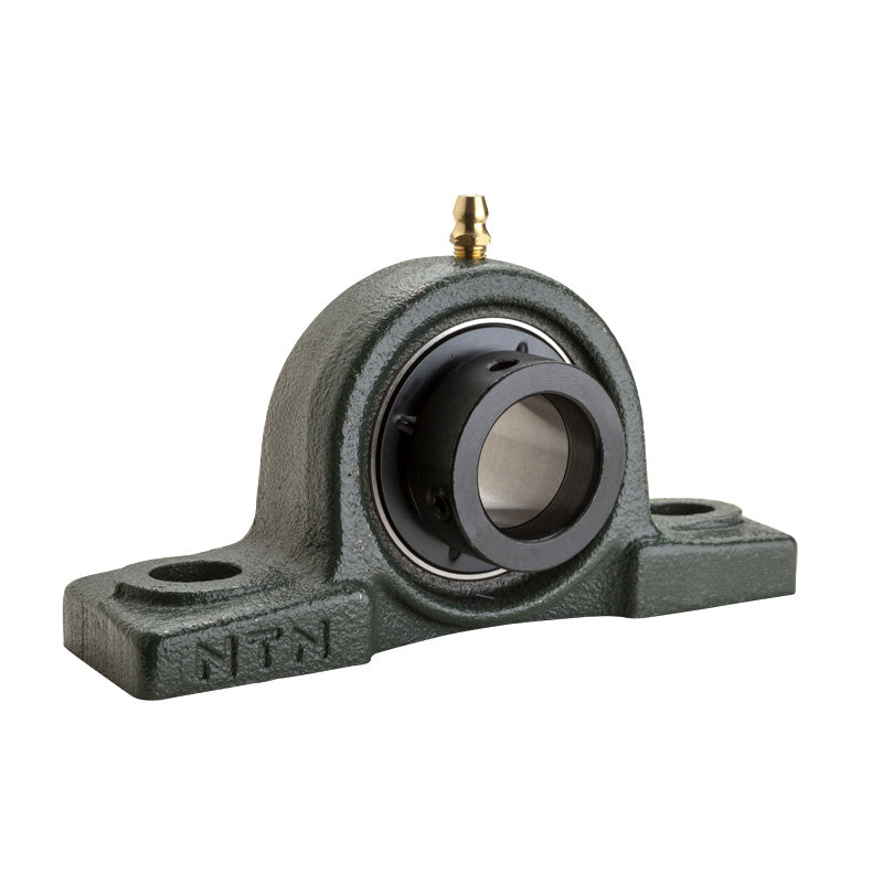 NTN UELP314D1W3 Metric Cast Iron Two Bolt Pillow / Plummer Block Housing with 70mm Eccentric Collar Insert - Allow 2-3 Days