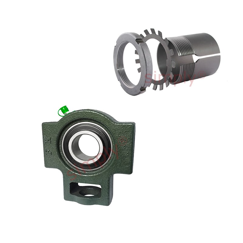 UKT211/HA2311 Imperial Cast Iron Take Up Unit Housing Insert and Adaptor Sleeve Fits 1-15/16 inch Shaft