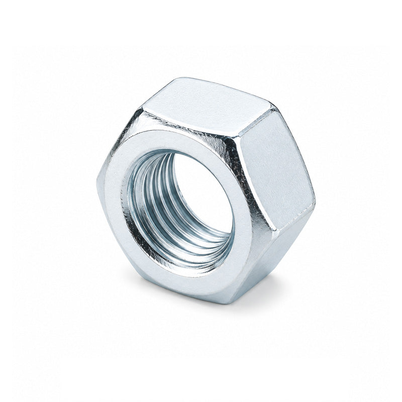 Unifix M20x30 - Class 10 Steel Full Nut DIN 934 with 2.5mm Pitch and Bright Zinc Plated Finish