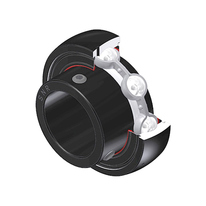 SNR US211-32G2T20 Imperial Flatback Spherical Outer High Temp Bearing Insert 2 inch Bore 100mm Outside Diameter with Grub Screws - Allow 2-3 Days