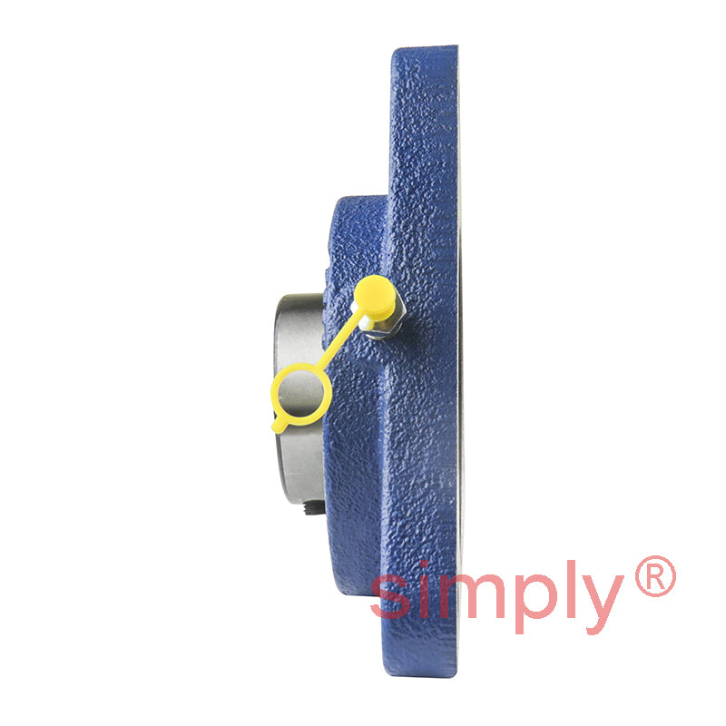 SNR USFTE208 Metric Three Bolt Cast Iron Triangular Housing with 40mm Bore Insert