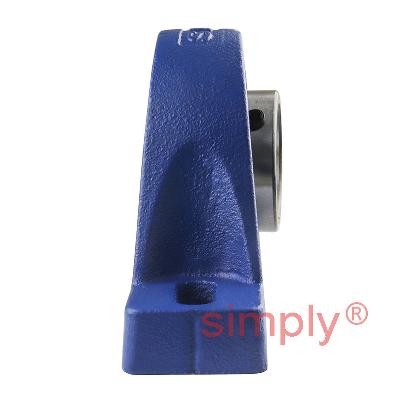 SNR USPE209 Metric Cast Iron Two Bolt Pillow / Plummer Block Housing with 45mm Bore Insert