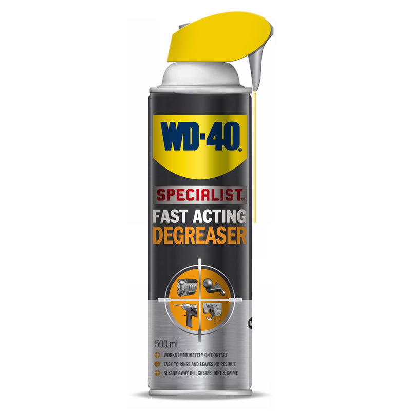 WD40 Specialist Fast Acting Degreaser Aerosol Spray 500ml with Smart Straw