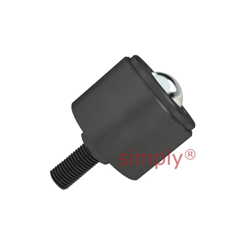 High Capacity Hex Threaded Ball Transfer Unit with 50.8mm Steel Ball M24 Thread - Load Capacity 2000kg - Allow 2-3 Days