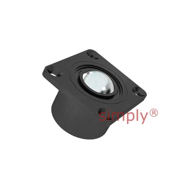 High-Performance High Capacity 4 Bolt Top Mounted Square Ball Transfer Unit with 38.1mm Stainless Steel Ball - Load Capacity 676.7kg - Allow 2-3 Days