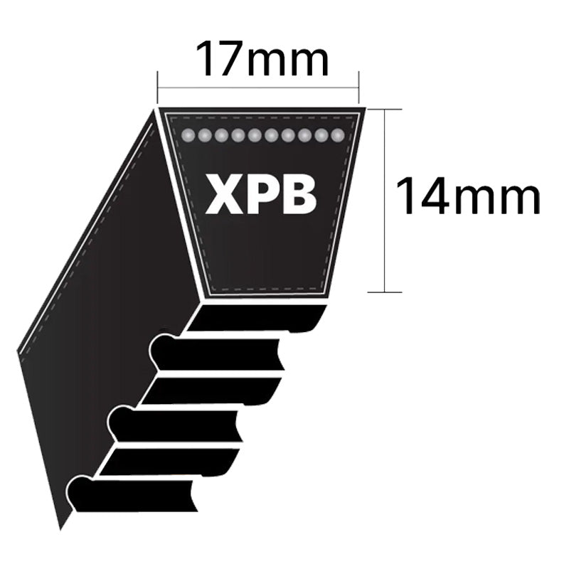 XPB1250 Gates Quad Power 4 XPB-Section Cogged V-Belt (Uniset Match)