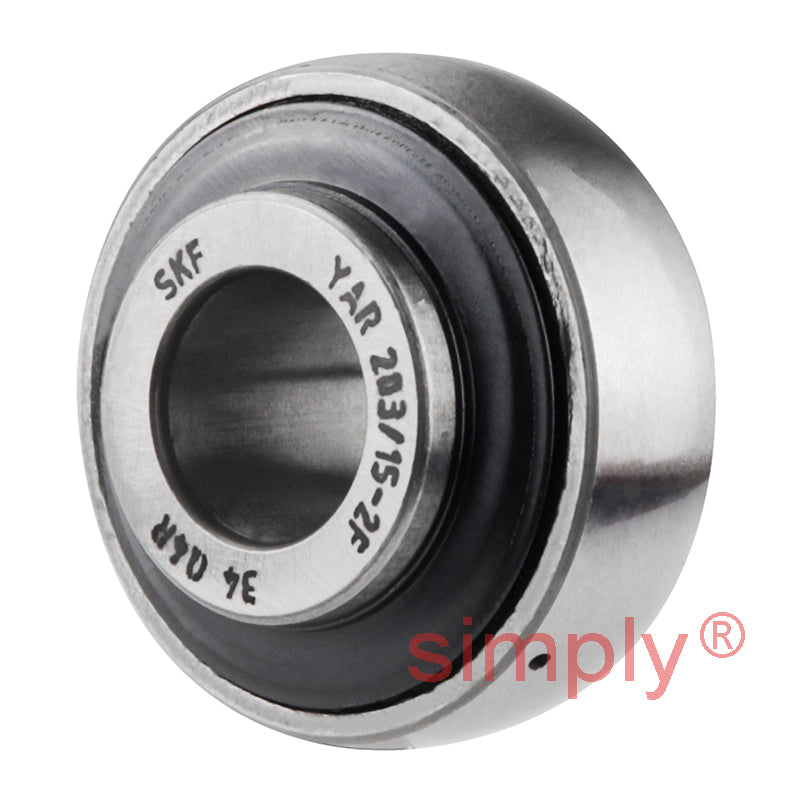 SKF YAR203/15-2F Grub Screw Type Bearing Insert with 15mm Bore 40mm Outside Diameter