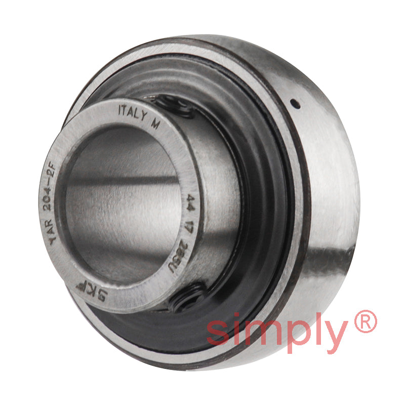 SKF YAR204-2F Grub Screw Type Bearing Insert with 20mm Bore 47mm Outside Diameter