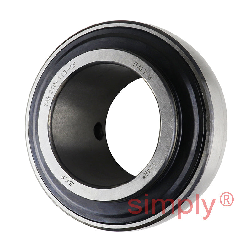 SKF YAR210-115-2F Grub Screw Type Bearing Insert 1-15/16 inch Bore 90mm Outside Diameter