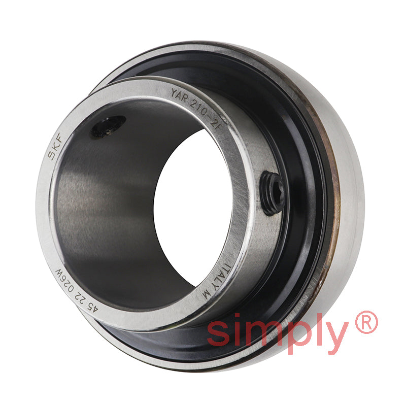 SKF YAR210-2F Grub Screw Type Bearing Insert with 50mm Bore 90mm Outside Diameter