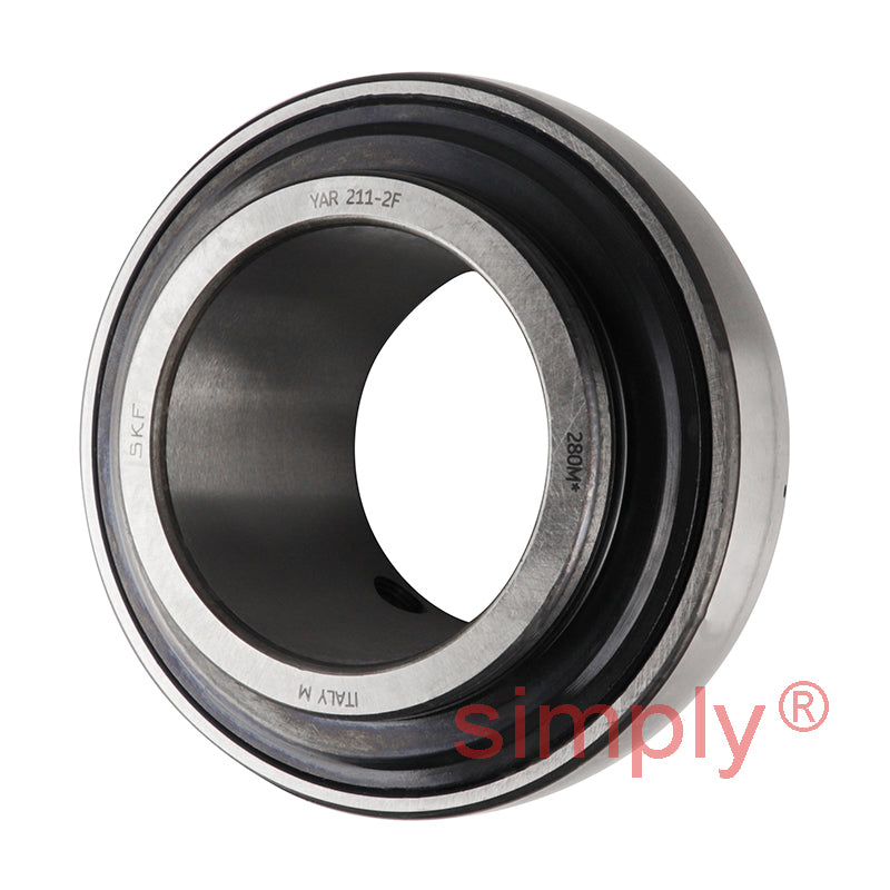 SKF YAR211-2F Grub Screw Type Bearing Insert with 55mm Bore 100mm Outside Diameter