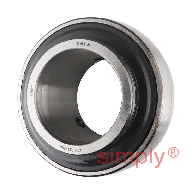 SKF YAR211-2RF Grub Screw Type Bearing Insert with 55mm Bore 100mm Outside Diameter