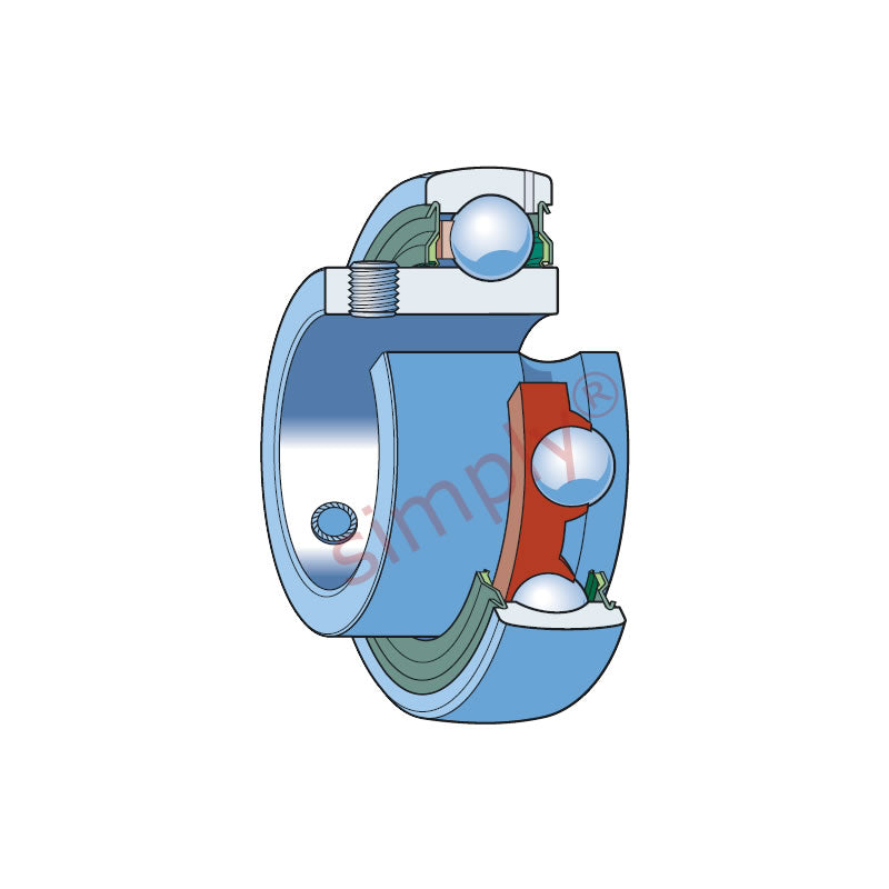 SKF YAT209 Grub Screw Type Bearing Insert with 45mm Bore 85mm Outside Diameter